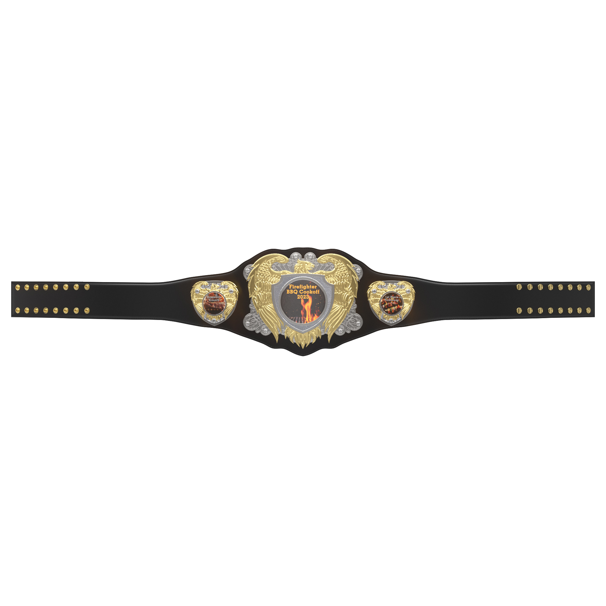 Express Vibraprint® Legion Award Belt w/ Black Leather 7