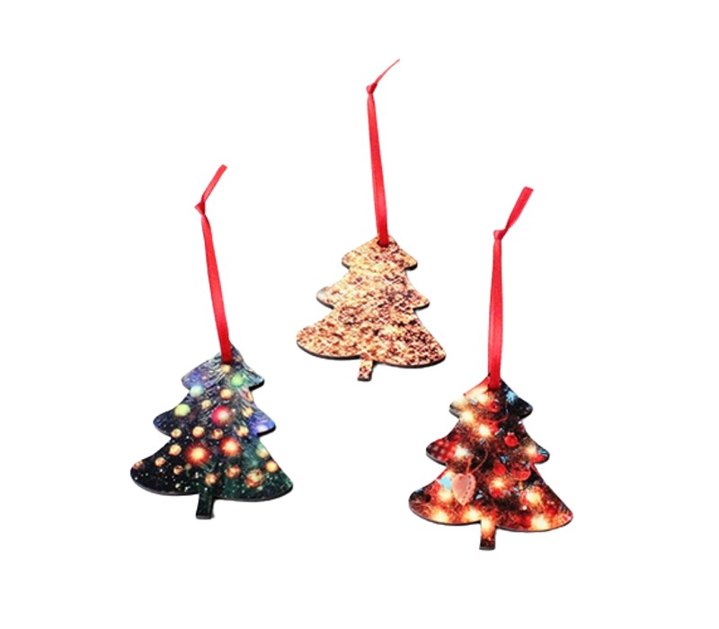 Tree MDF Christmas Ornament 2