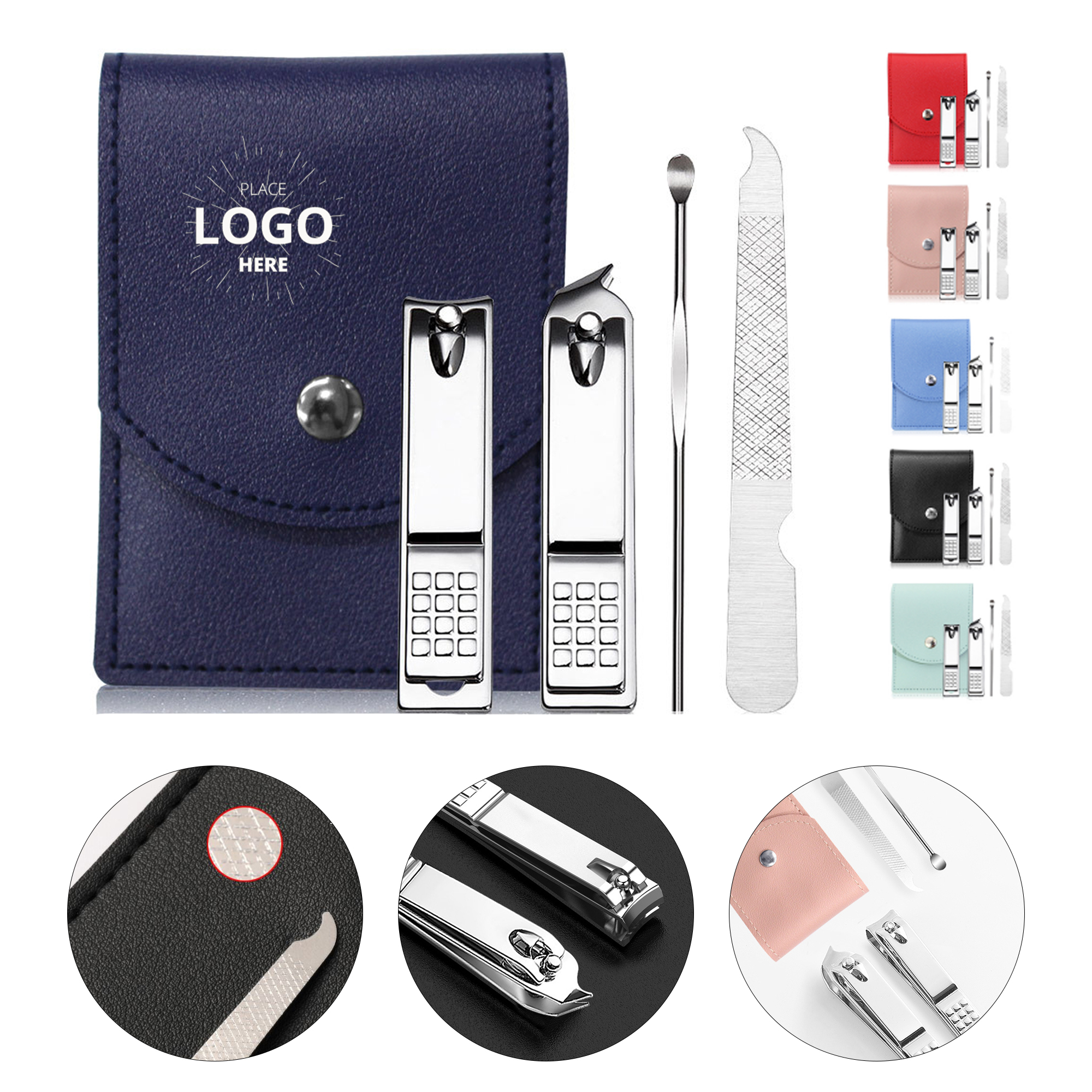 4pcs Portable Bag Nail Clipper Set 2
