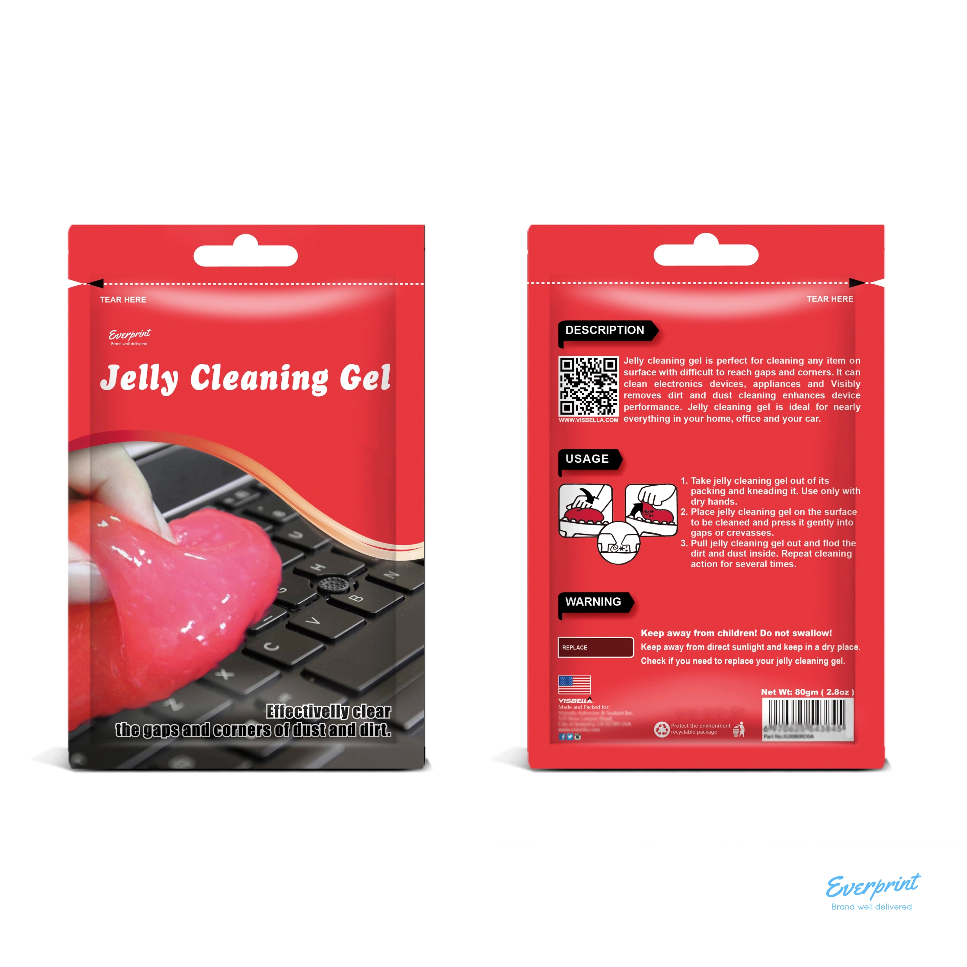 2.5 Oz Car Keyboard Cleaner Dust Cleaning Gel 3