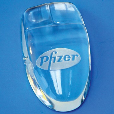 THE STARFIRE GLASS MOUSE PAPERWEIGHT 1
