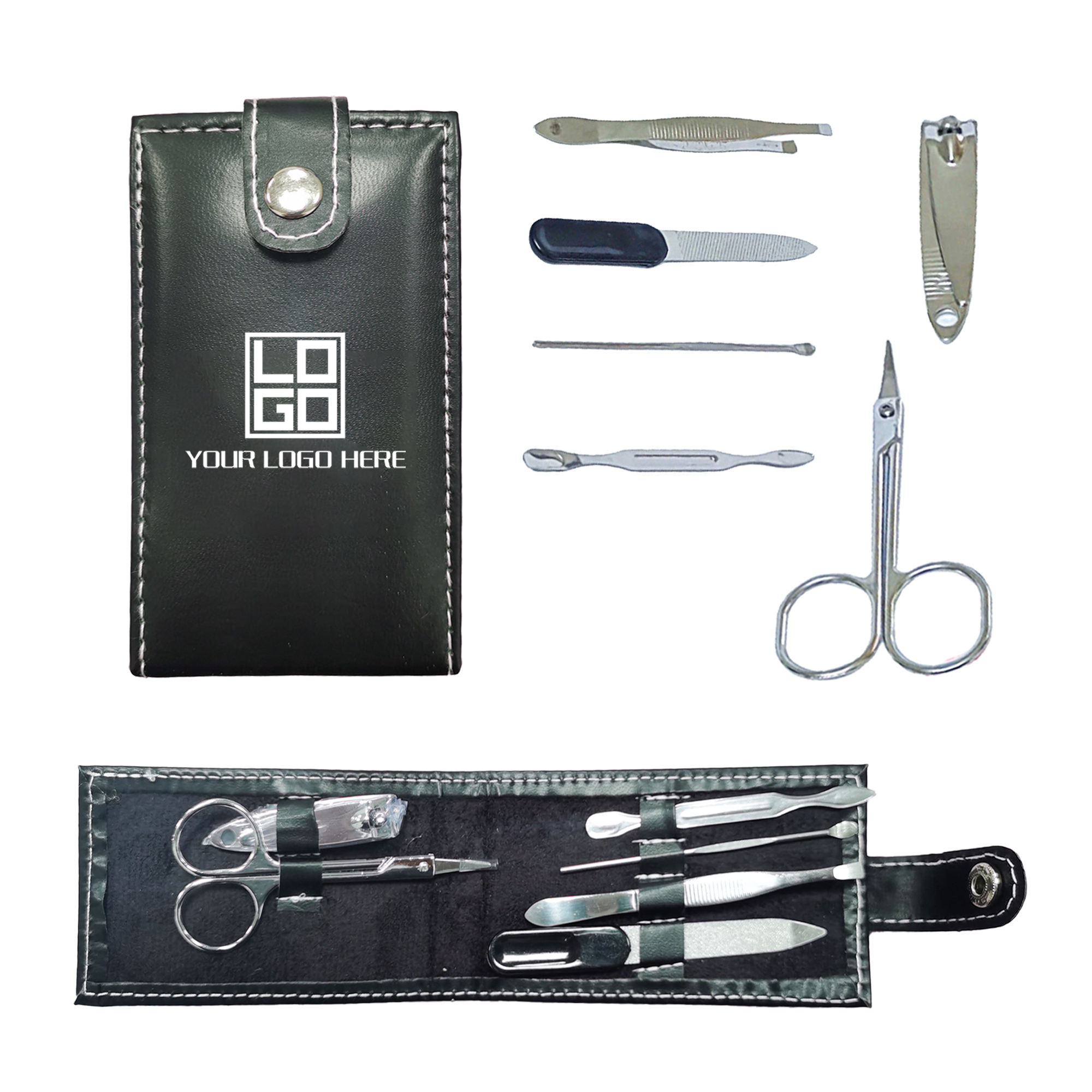 6-Piece Folding Beauty Nail Clipper Set with Bag 1