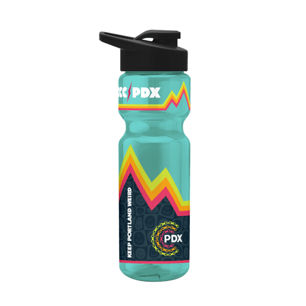Blazer 28oz Transparent Bike Bottle w/Drink-thru Lid 1071
