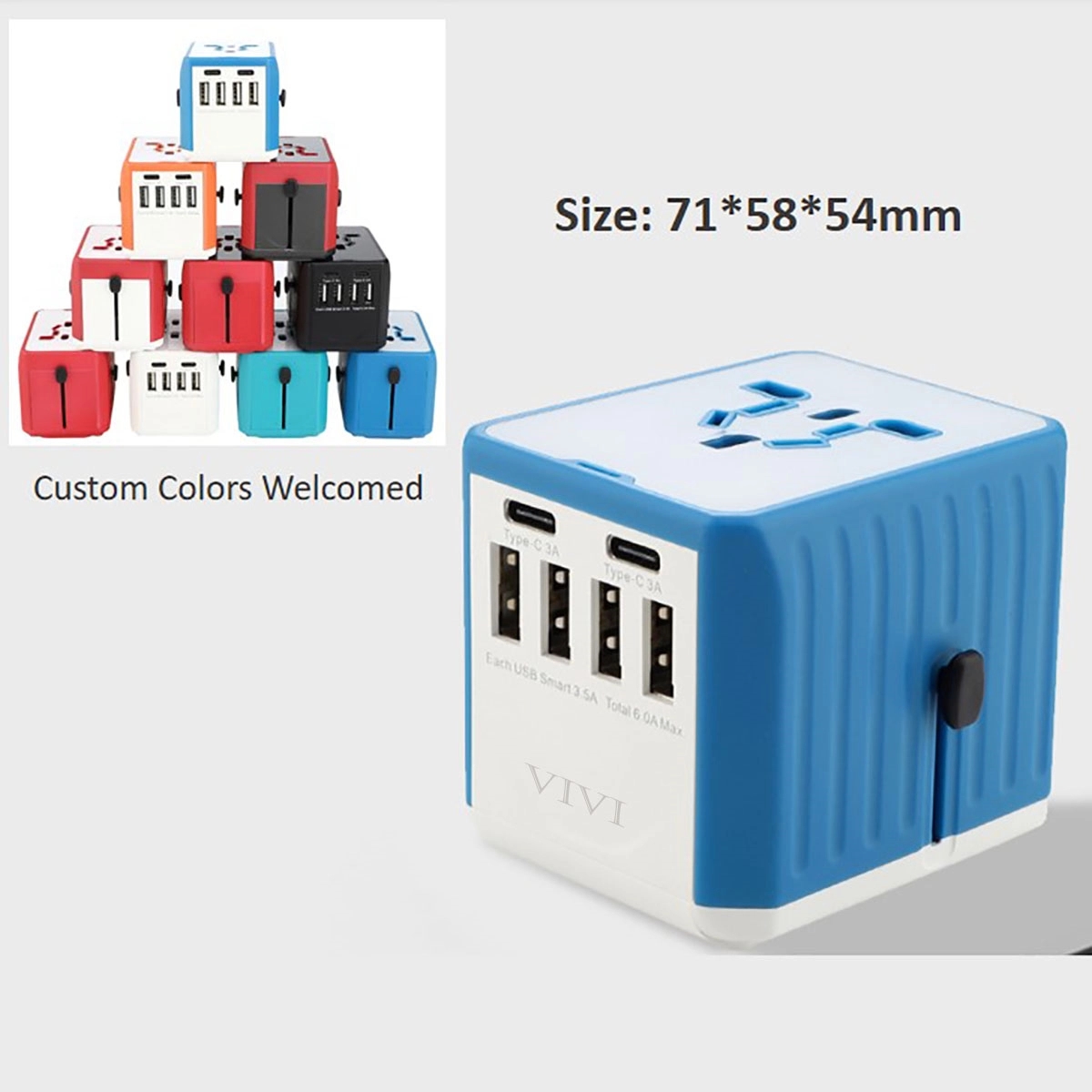 Universal Power Adapter Socket With Case 3