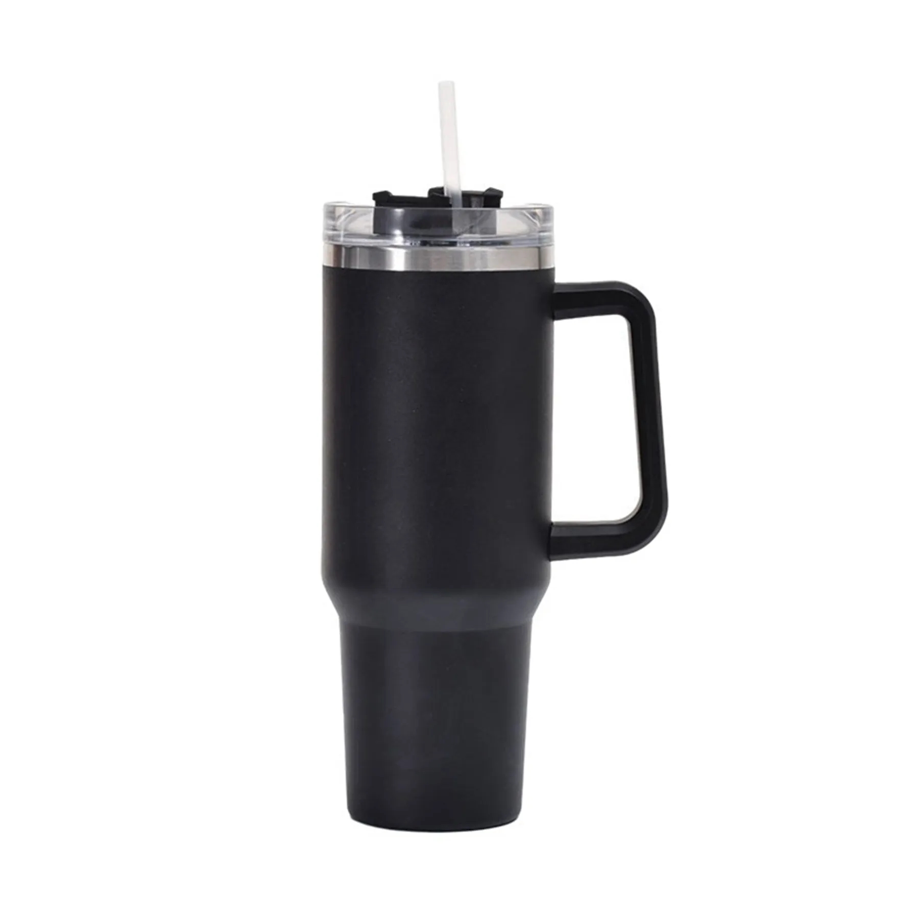 40 Oz. Vacuum Stainless Steel Tumbler with Handle & Straw 22
