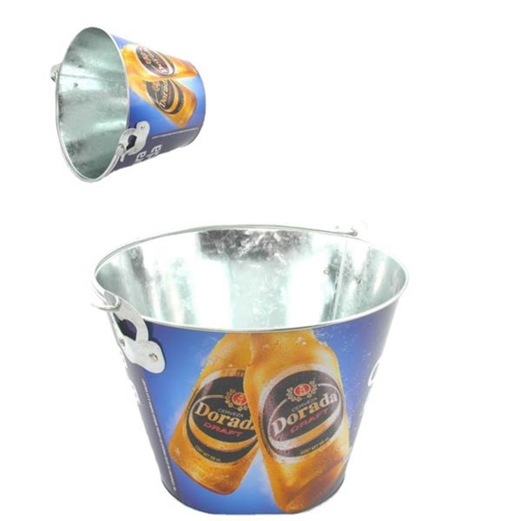 5 Qt Galvanized Metal Ice Bucket/ Beer Bucket 5