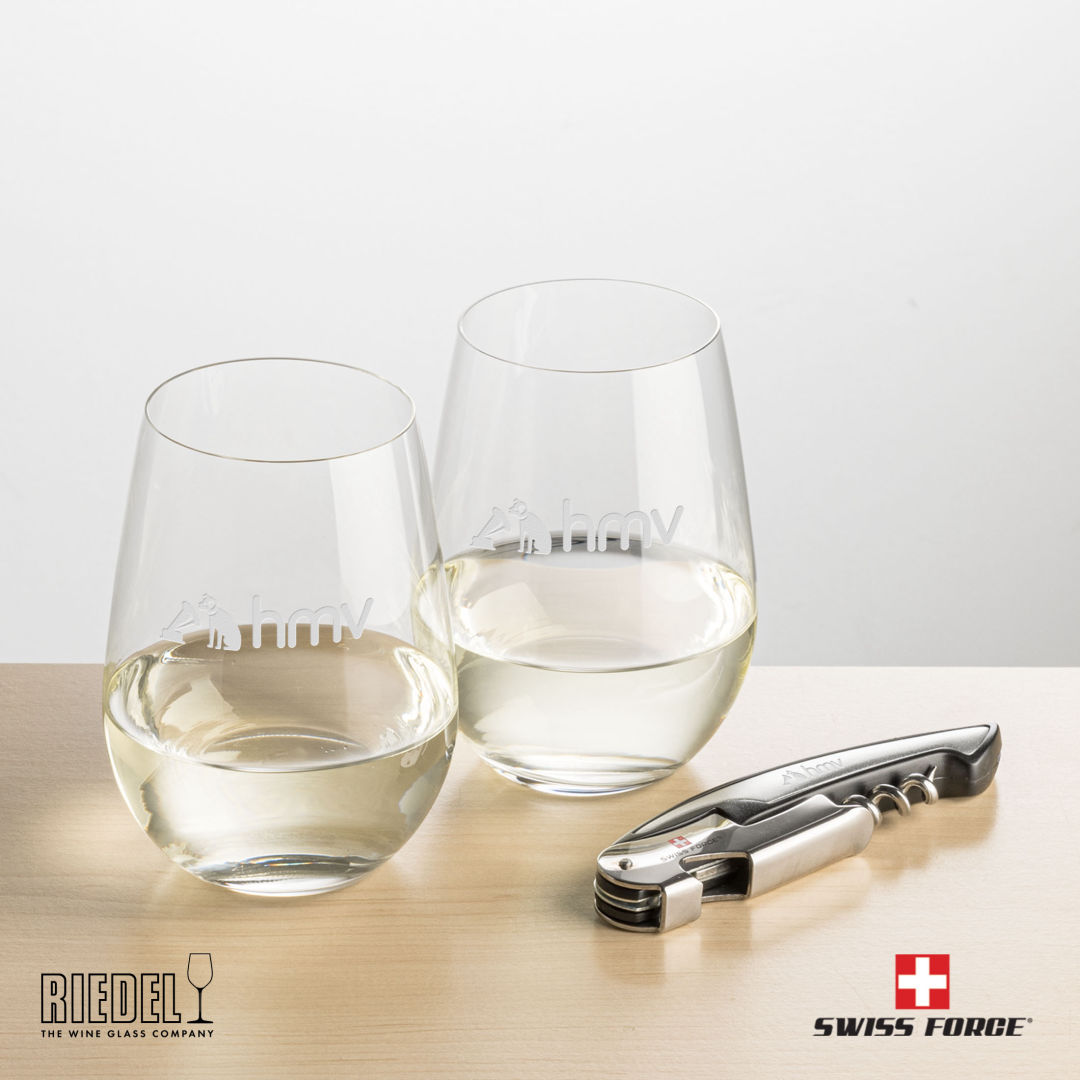 Swiss Force® Opener & RIEDEL Stemless Wine 19