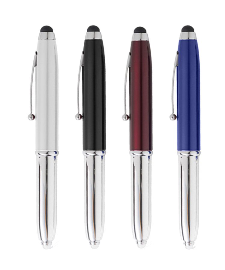 Union Printed - Impress Stylus Lightup Ballpoint Metal Pen 3