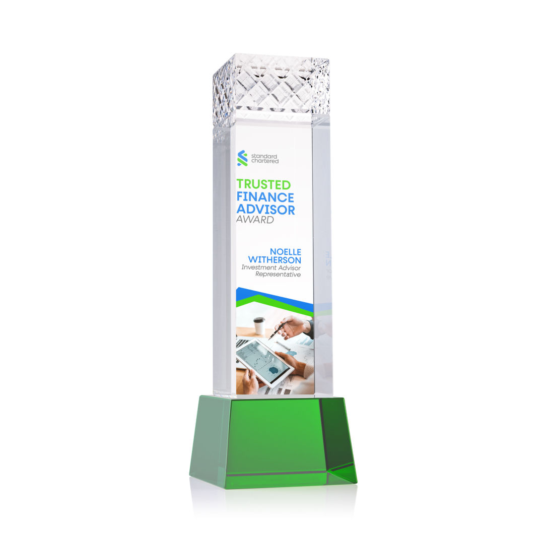 Velson VividPrint™ Award on Base - Green 8