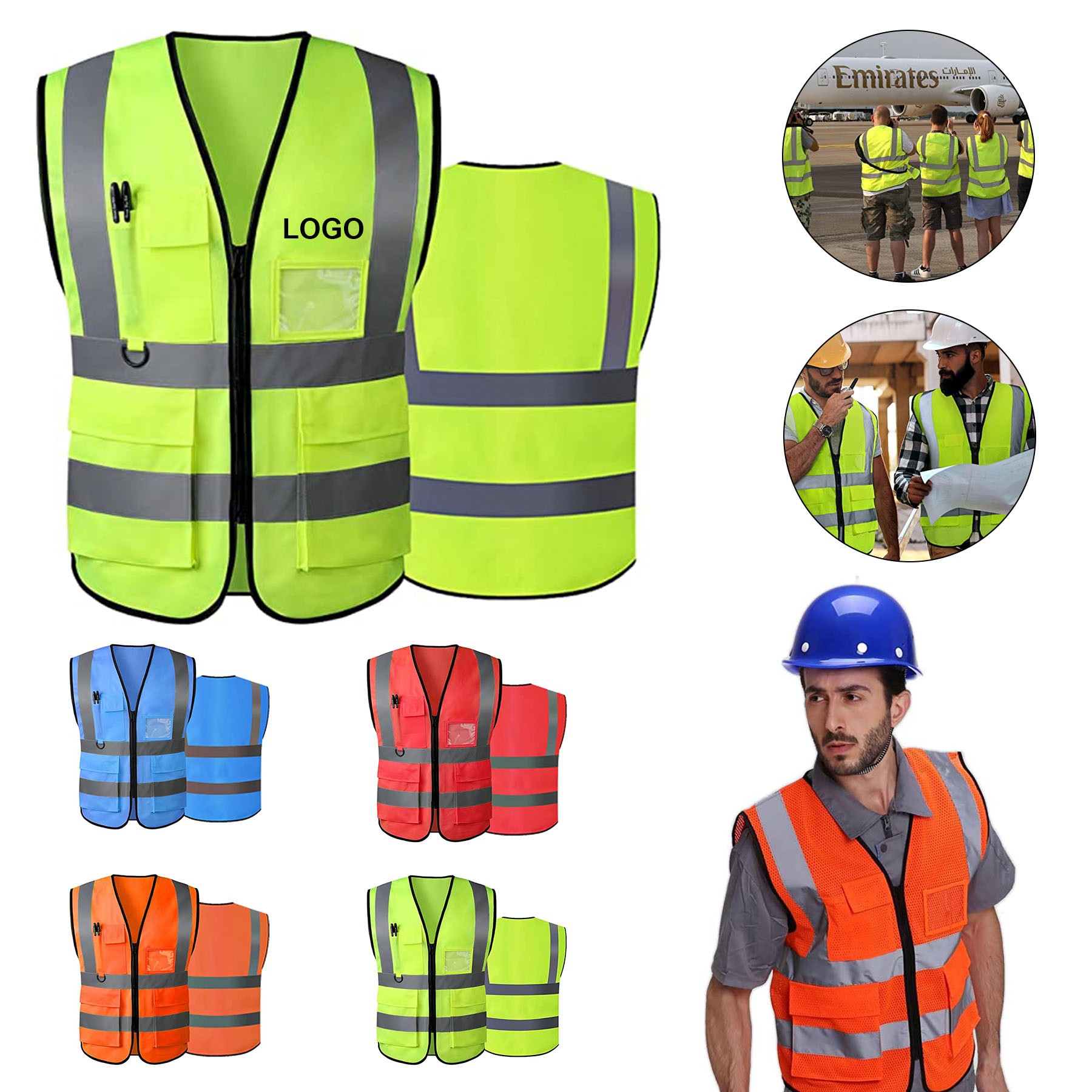 High Visibility Reflective Safety Vest