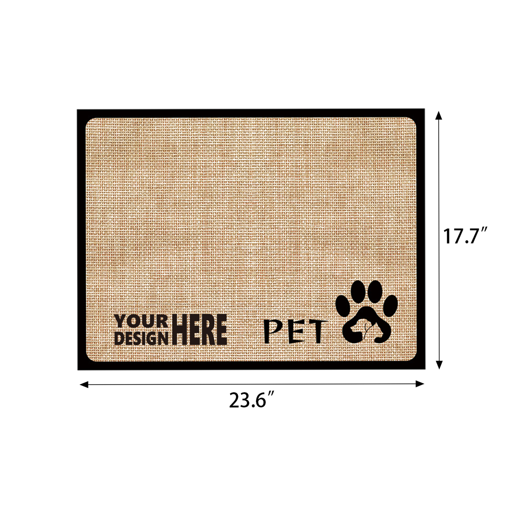 No-Wash Fast-Dry Pet Feeding Mat 3