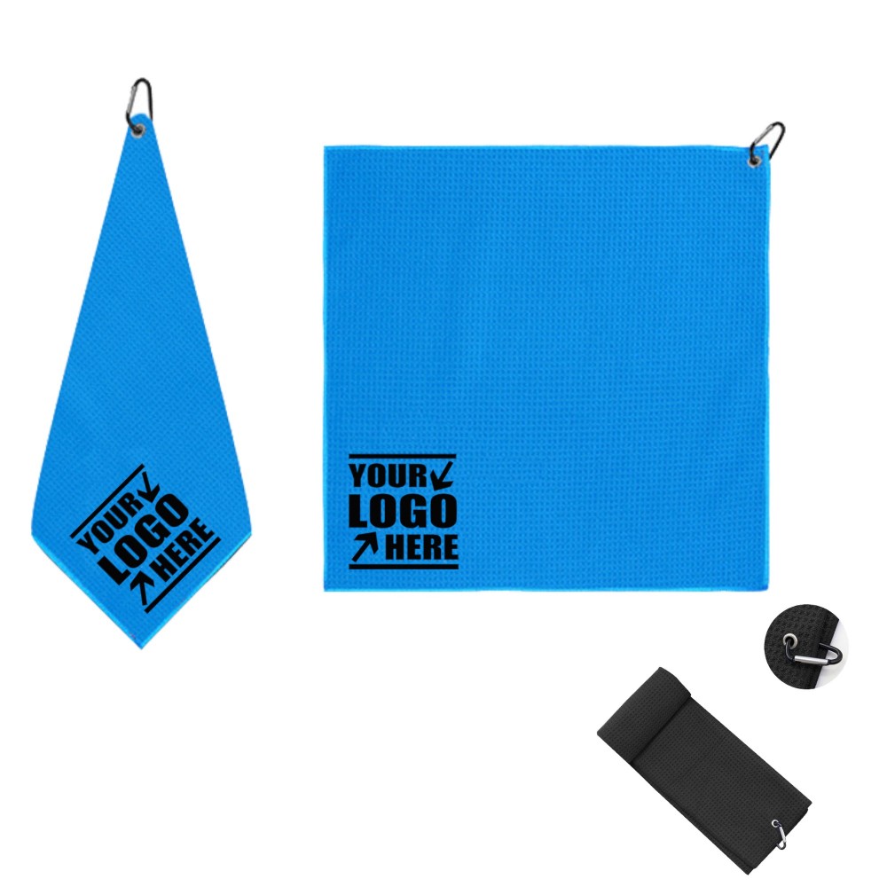 Golf Towel With Carabiner Clip 3