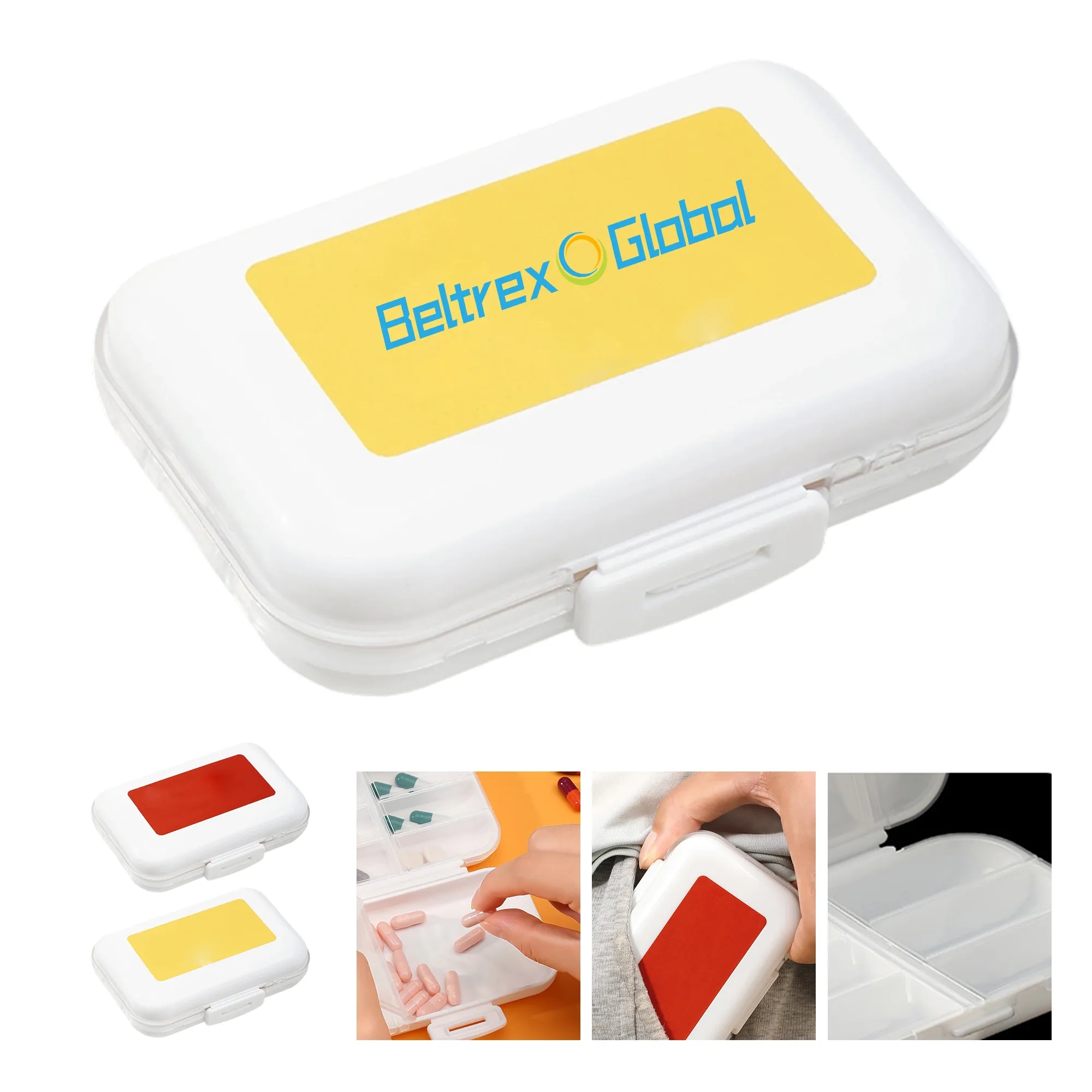 Portable Storage Box with Multiple Compartments Plastic 3