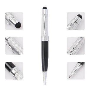 Elegant Wave Twisted Metal Pen With Stylus 13