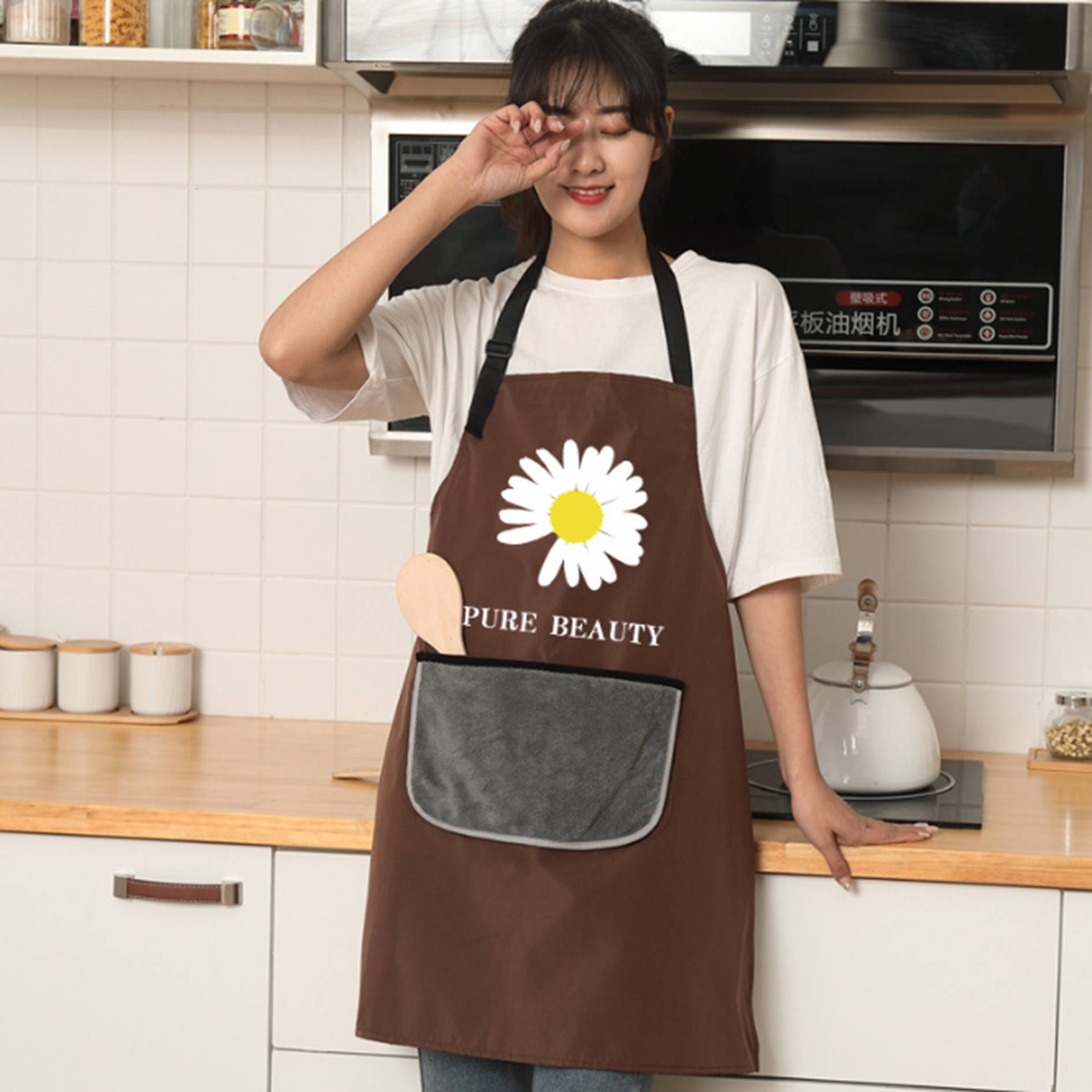 Hand Wipe Aprons With Pocket 3