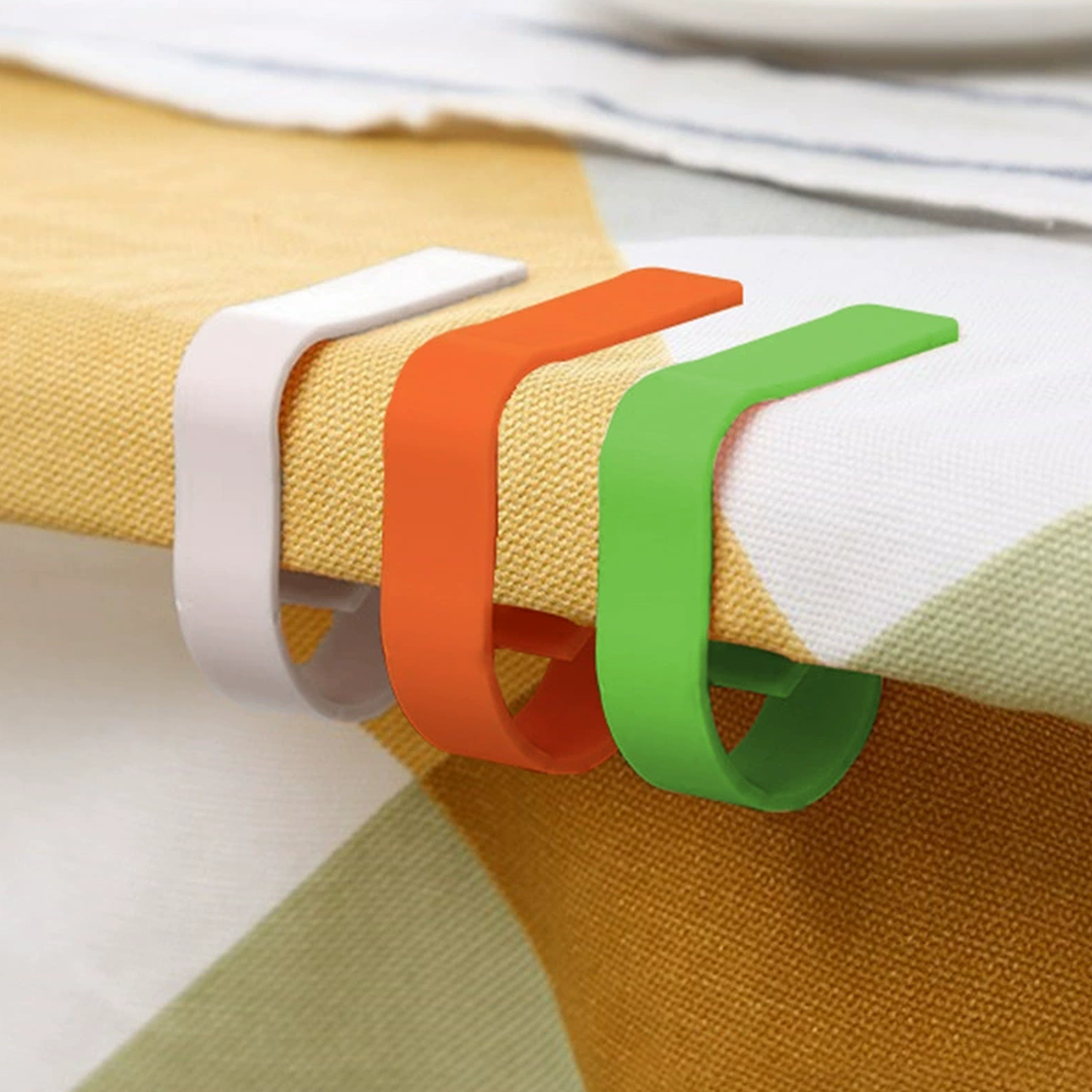 Household anti slip fixed plastic tablecloth clip 3