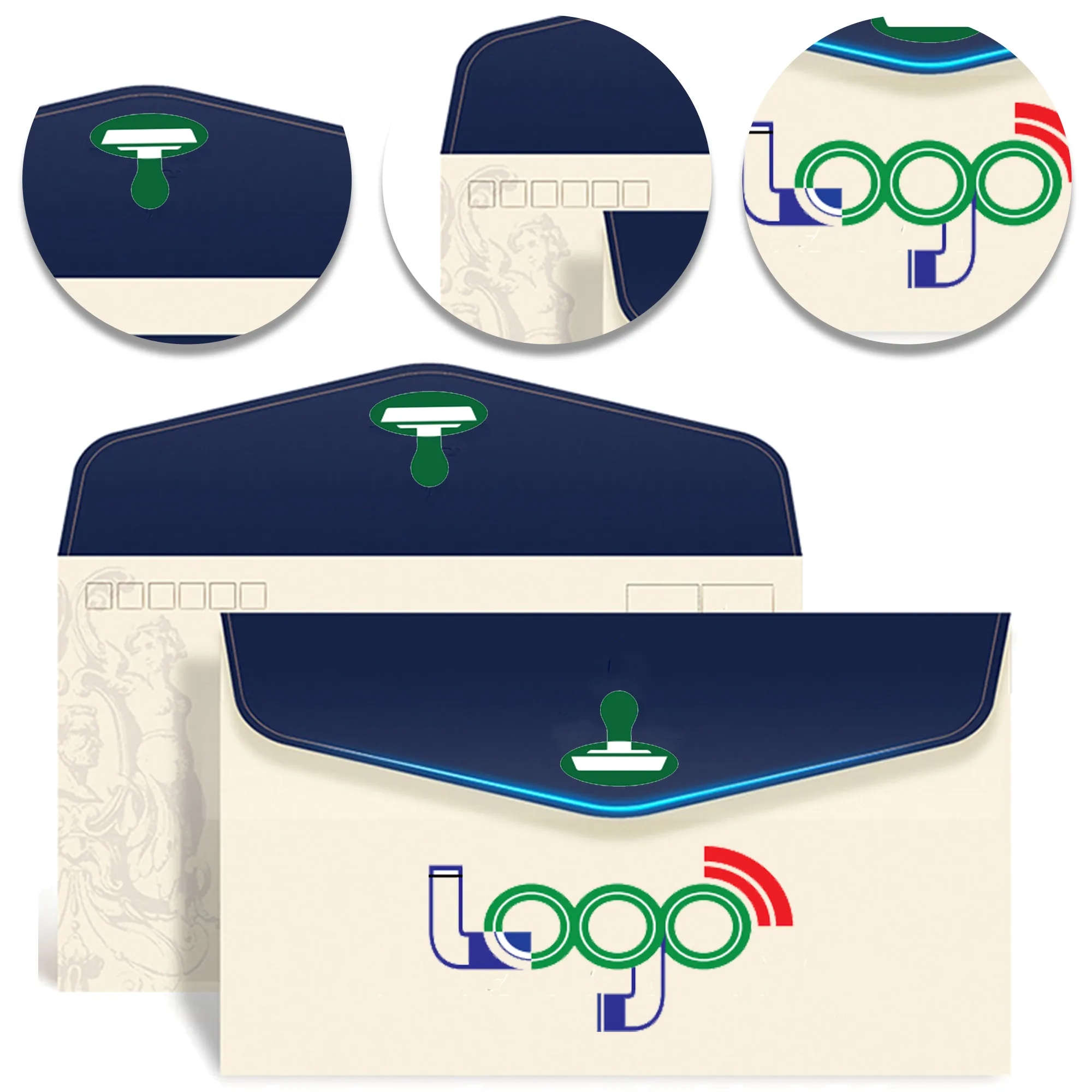 Full Color Customized Invitation Letter and Invoice Envelop 2