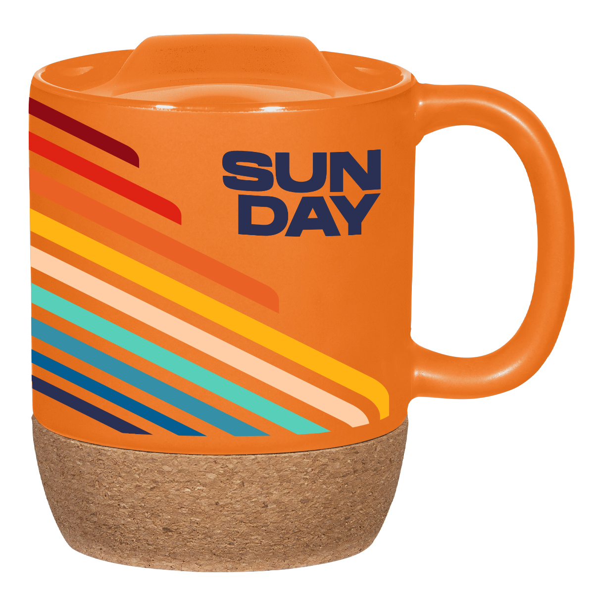 14 Oz. Full Color Cork Base Ceramic Mug 6