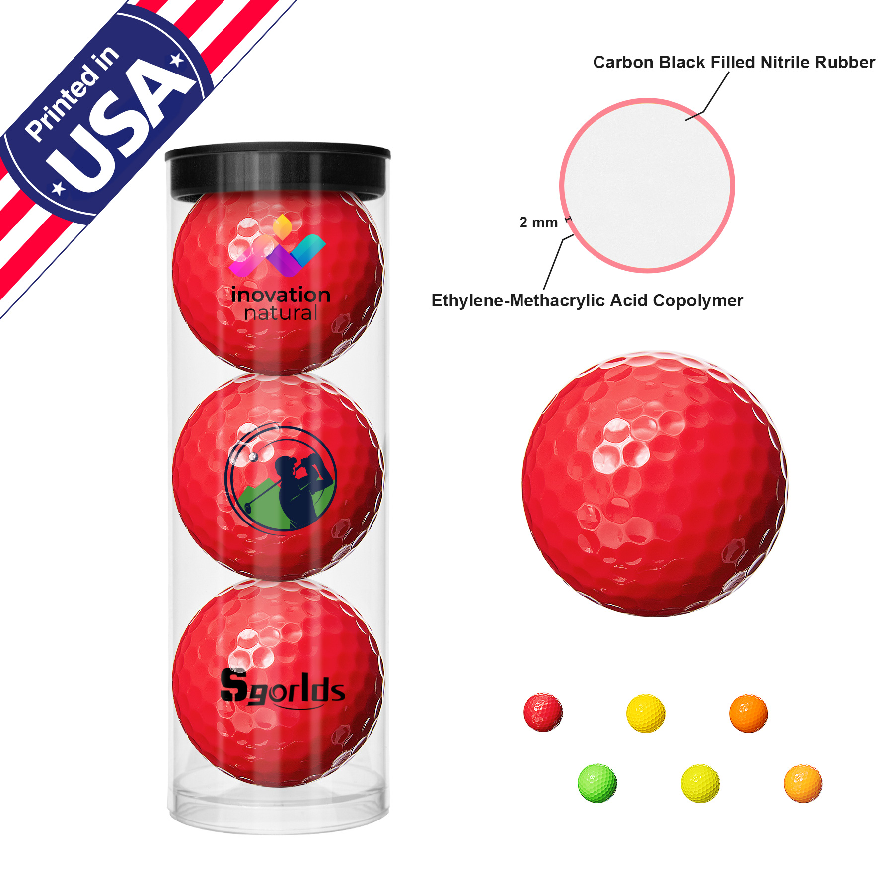 Colored Golf Balls 12