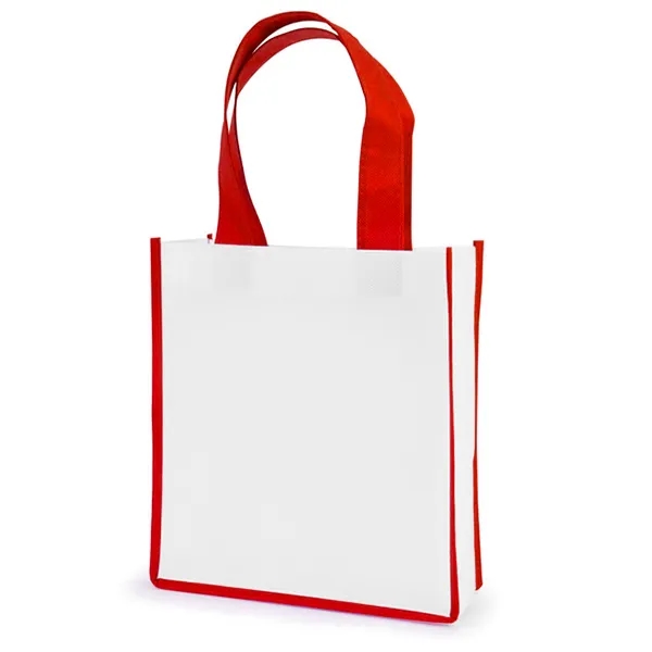 Rpet Mini Shopper Tote Bag With Color Trim -8.26x9x3.15 2