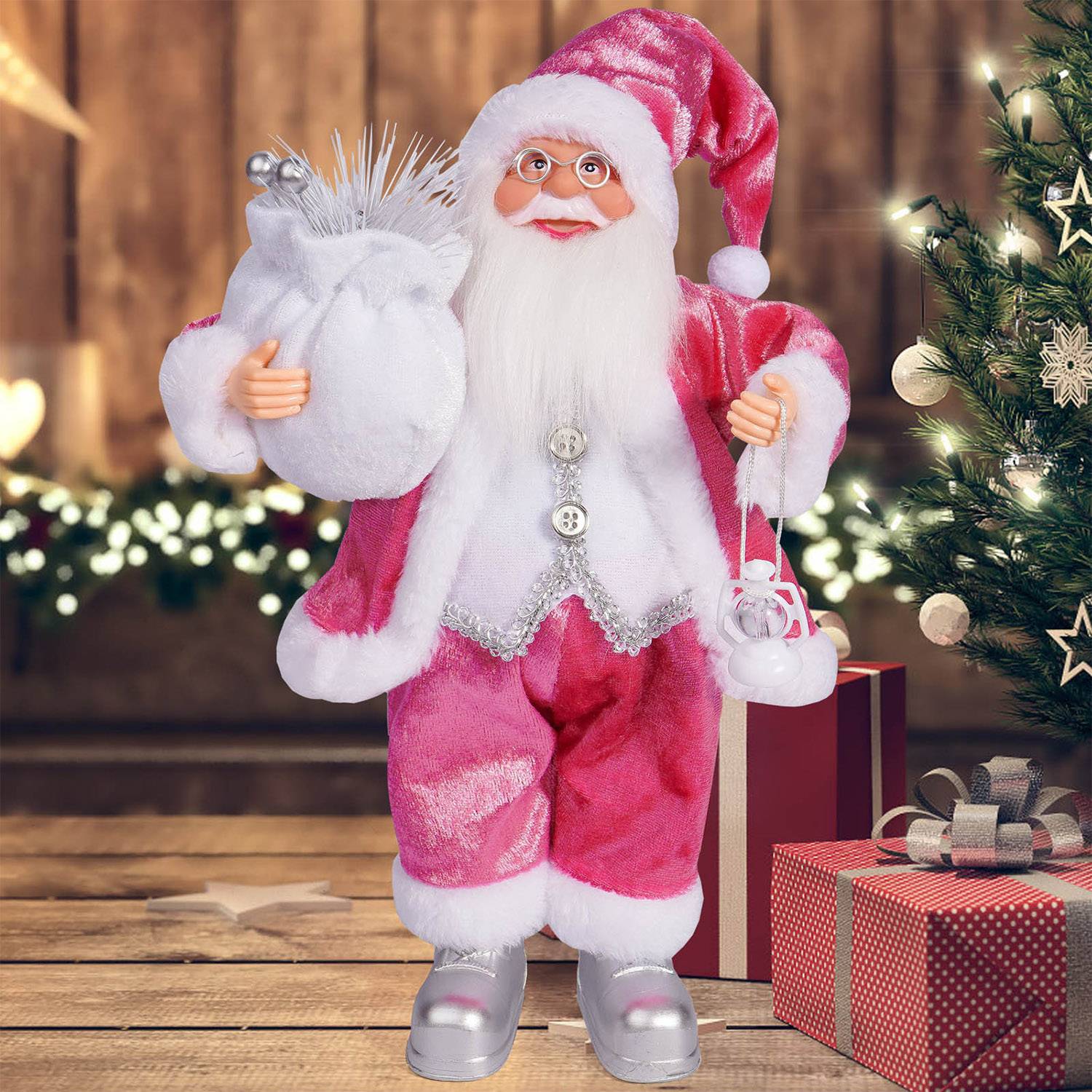 12" Santa Claus Christmas Decorations Toys 7