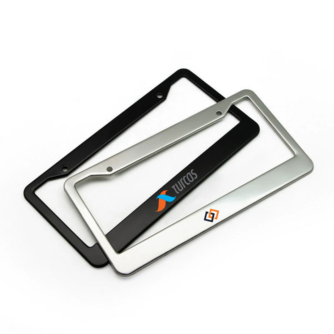 Stainless Steel License Plate Frame - Custom Shape Available 7
