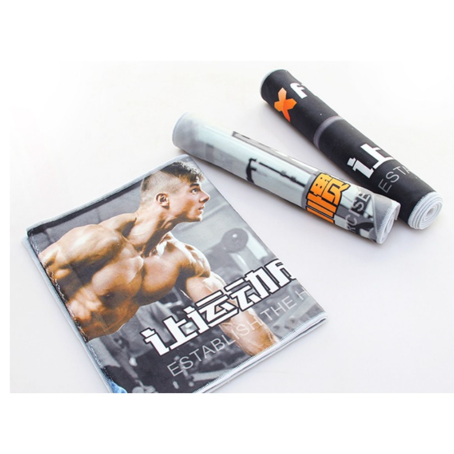Poly-Cotton Gym Towel w/ Edge-to-Edge Sublimation 410 GSM 1