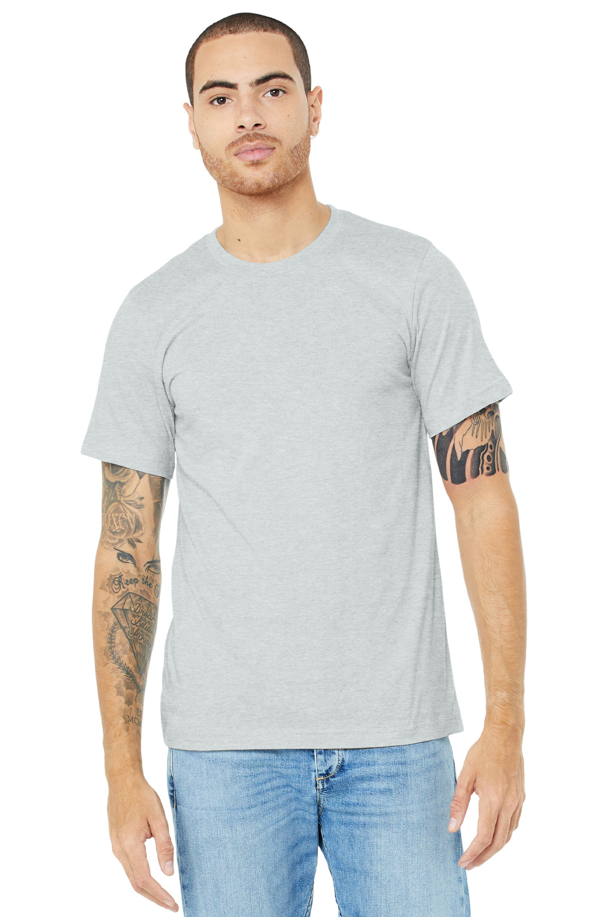 BELLA+CANVAS Unisex Heather CVC Short Sleeve Tee. BC3001CVC 413