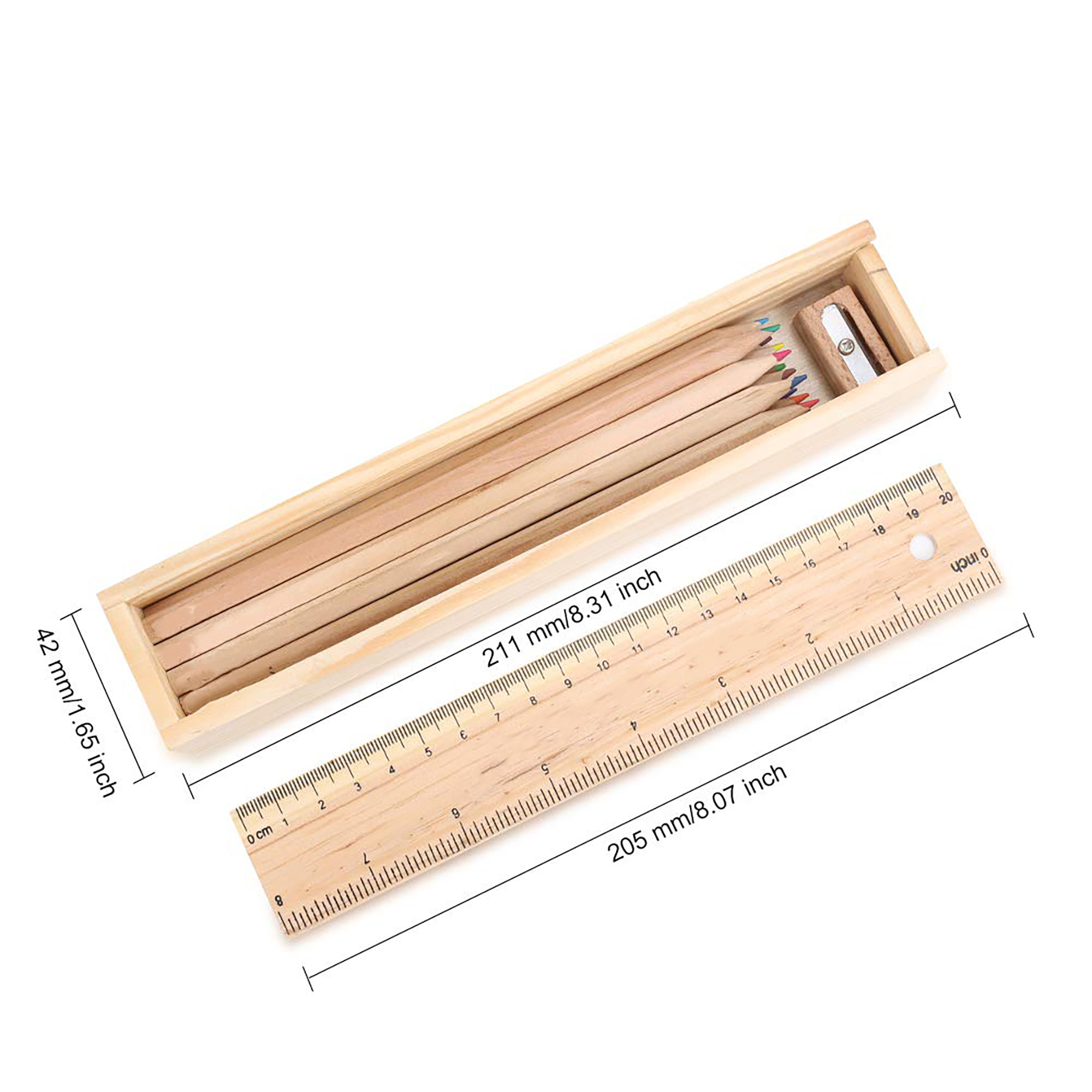 12-Color Wooden Colored Pencils Set 2