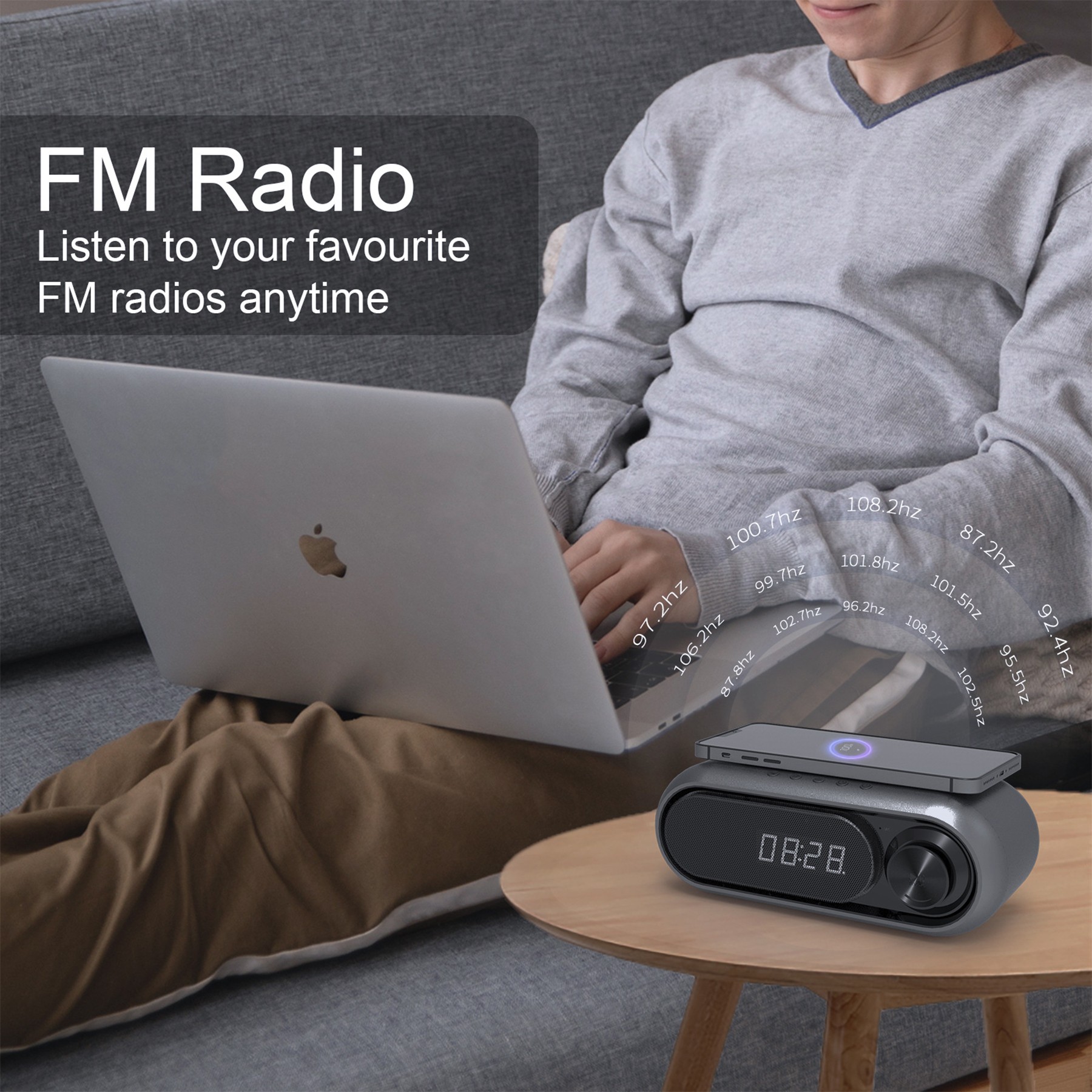 Multi-in-one Wireless Charger Bass Bluetooth Speaker 6