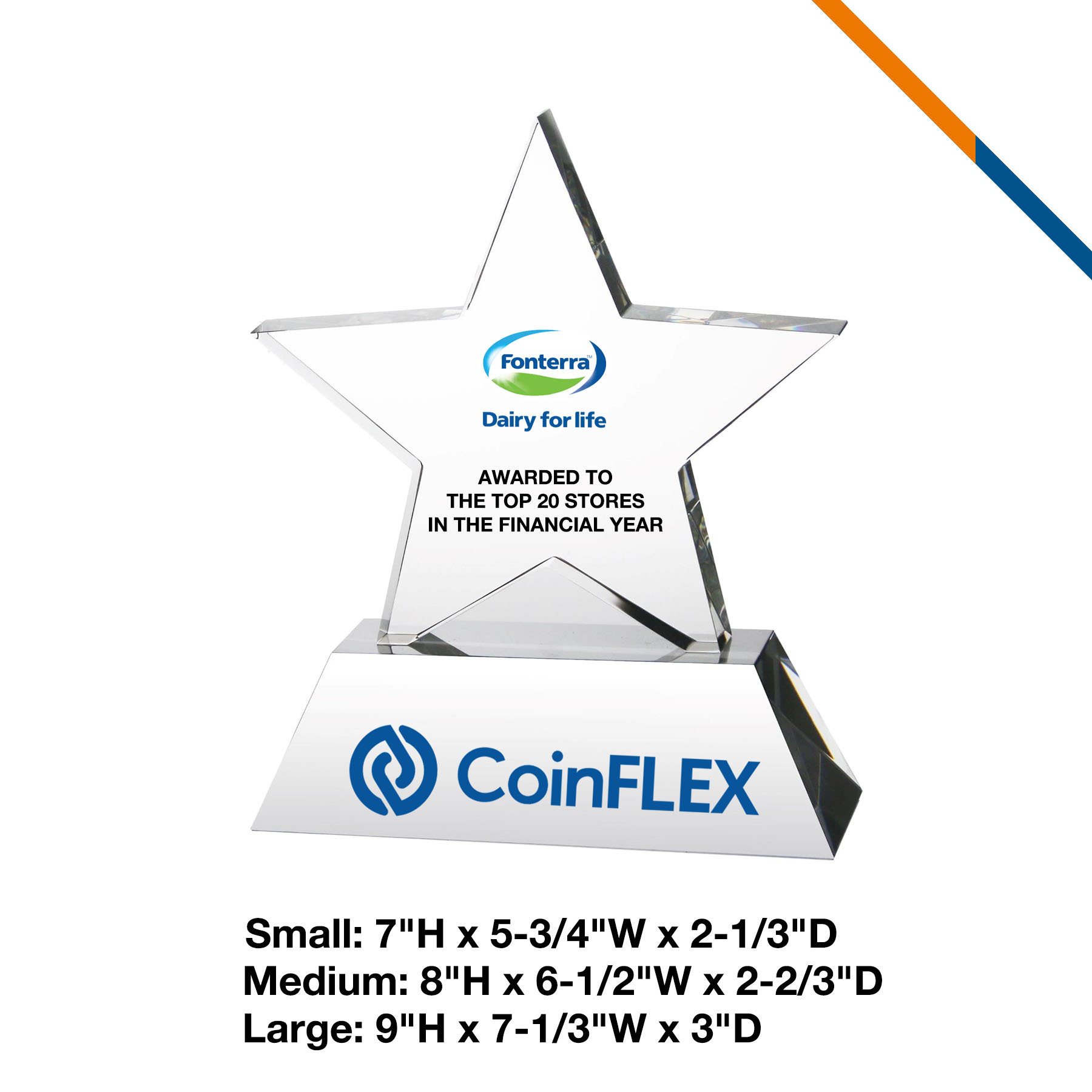 Frotery Standing Star Trophy 3