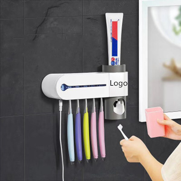 UV Sterilizer Toothbrush Holder,Toothpaste Dispenser Holder 3