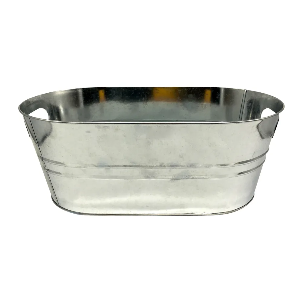 8L Galvanized Oval Beverage Tub 5