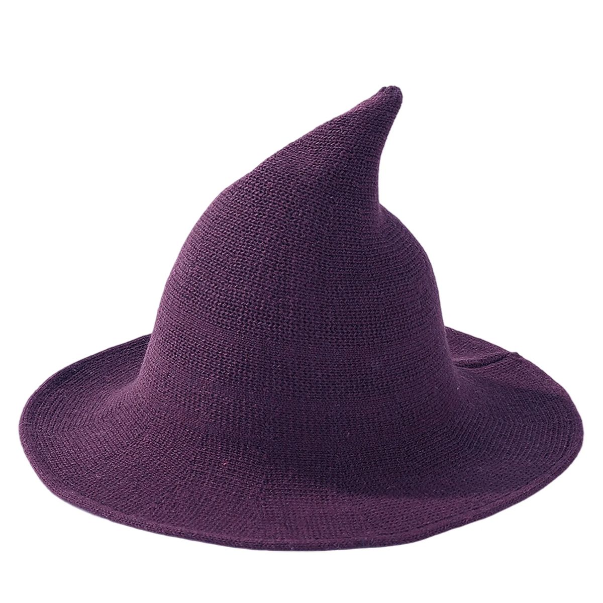 Breathable Knitted Witch Hat for Costumes 12