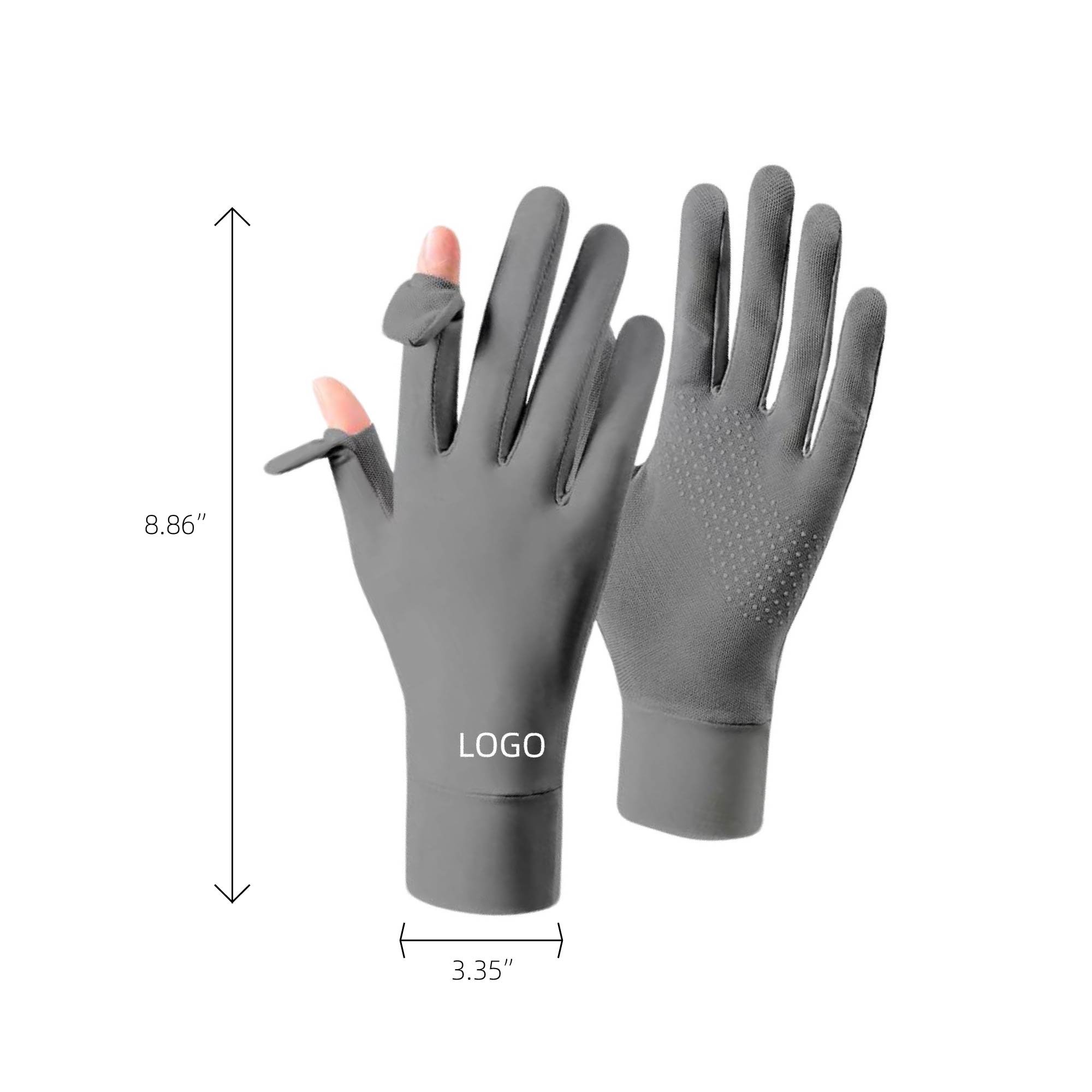 MOQ 10 UV-blocking gloves with touchscreen tips 3