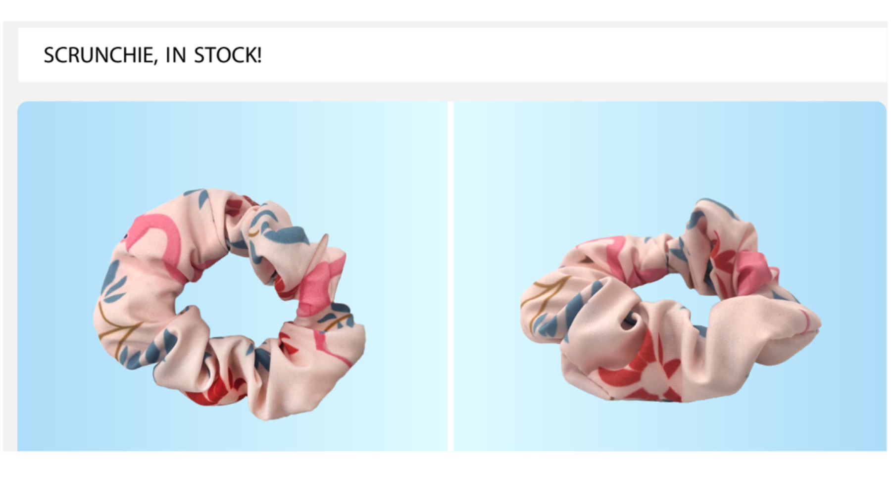 Fully sublimated custom scrunchie 4