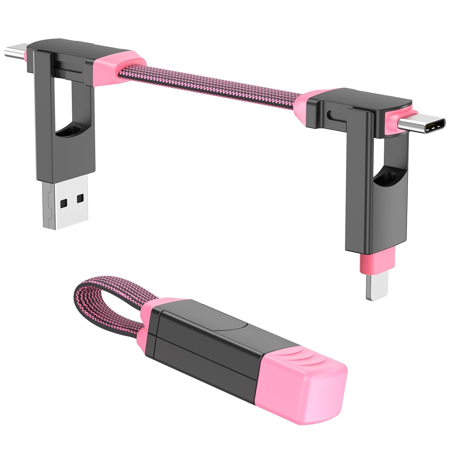 4-in-1 Magnetic Charging Cable Keychain for Phone 6