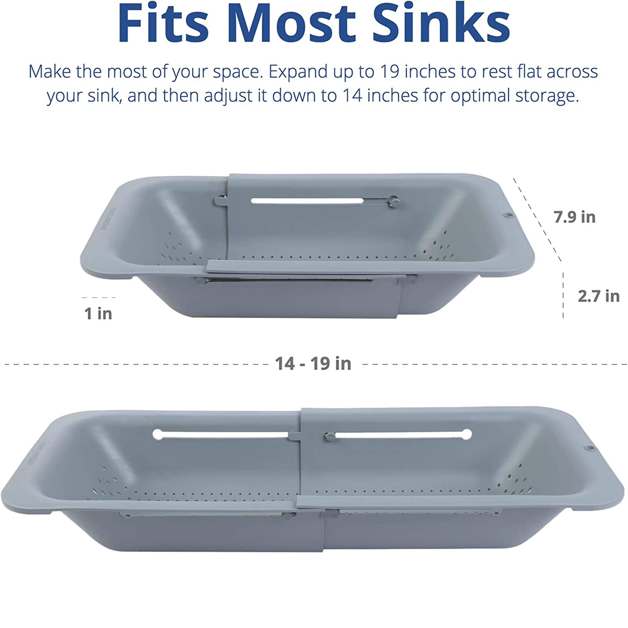 Extendable Sink Colander Baskets