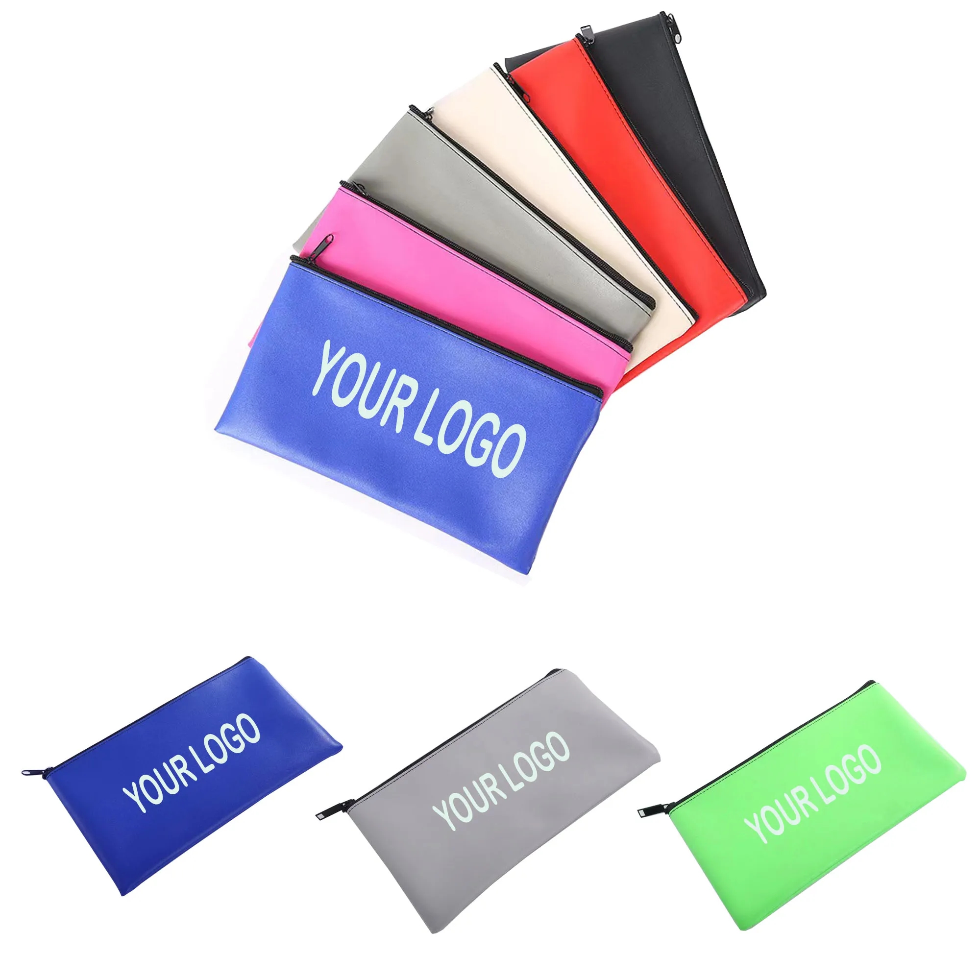 Leatherette Zipper Pouch MOQ 200 2
