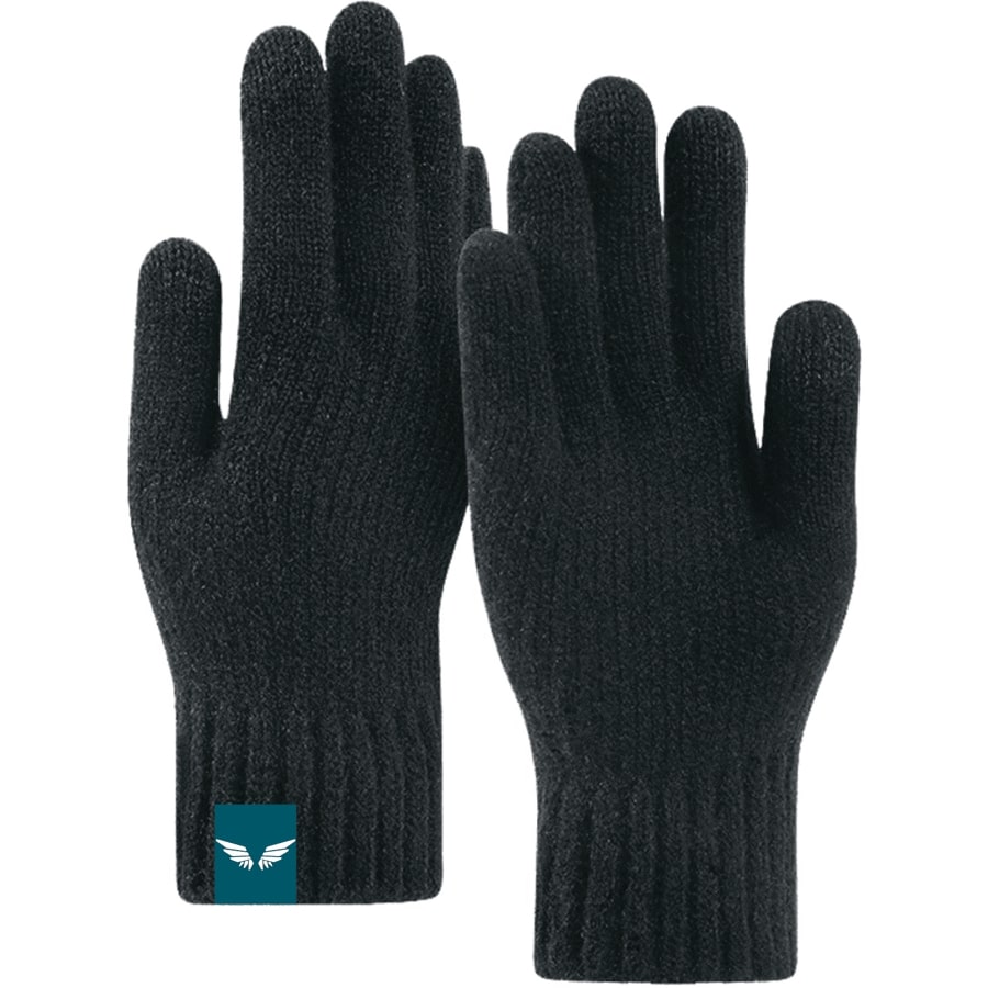 Adult Stretch Ribbed Gloves with Sensitive Touch and Custom