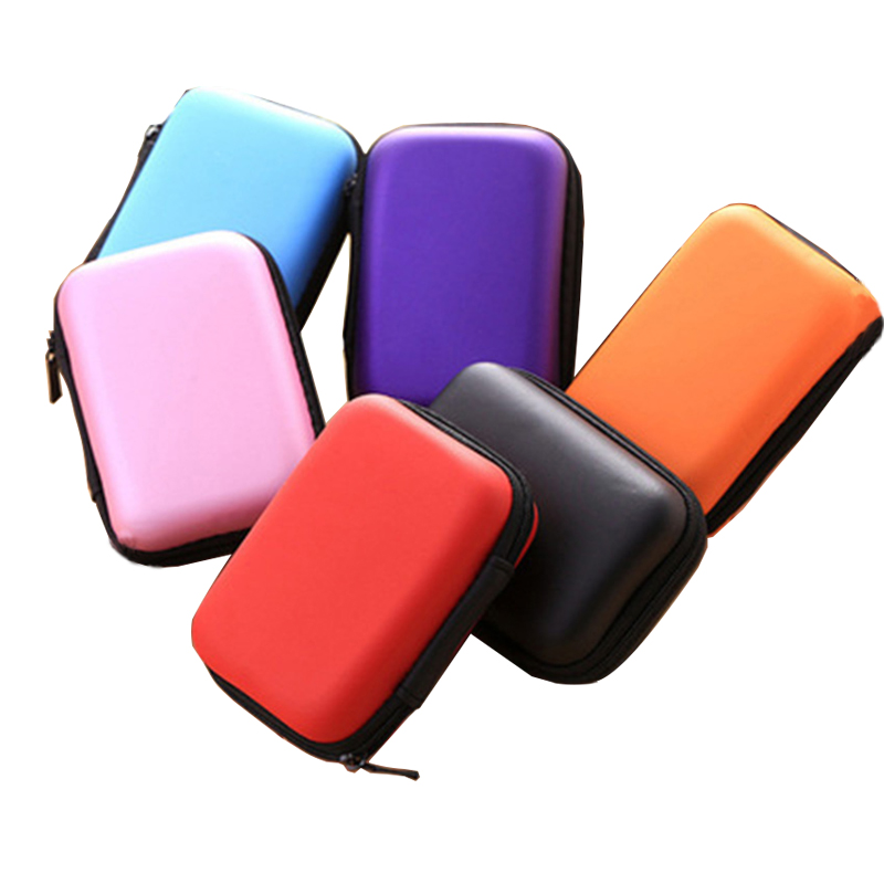 Portable PU Rectangle Earphone Organizer 8