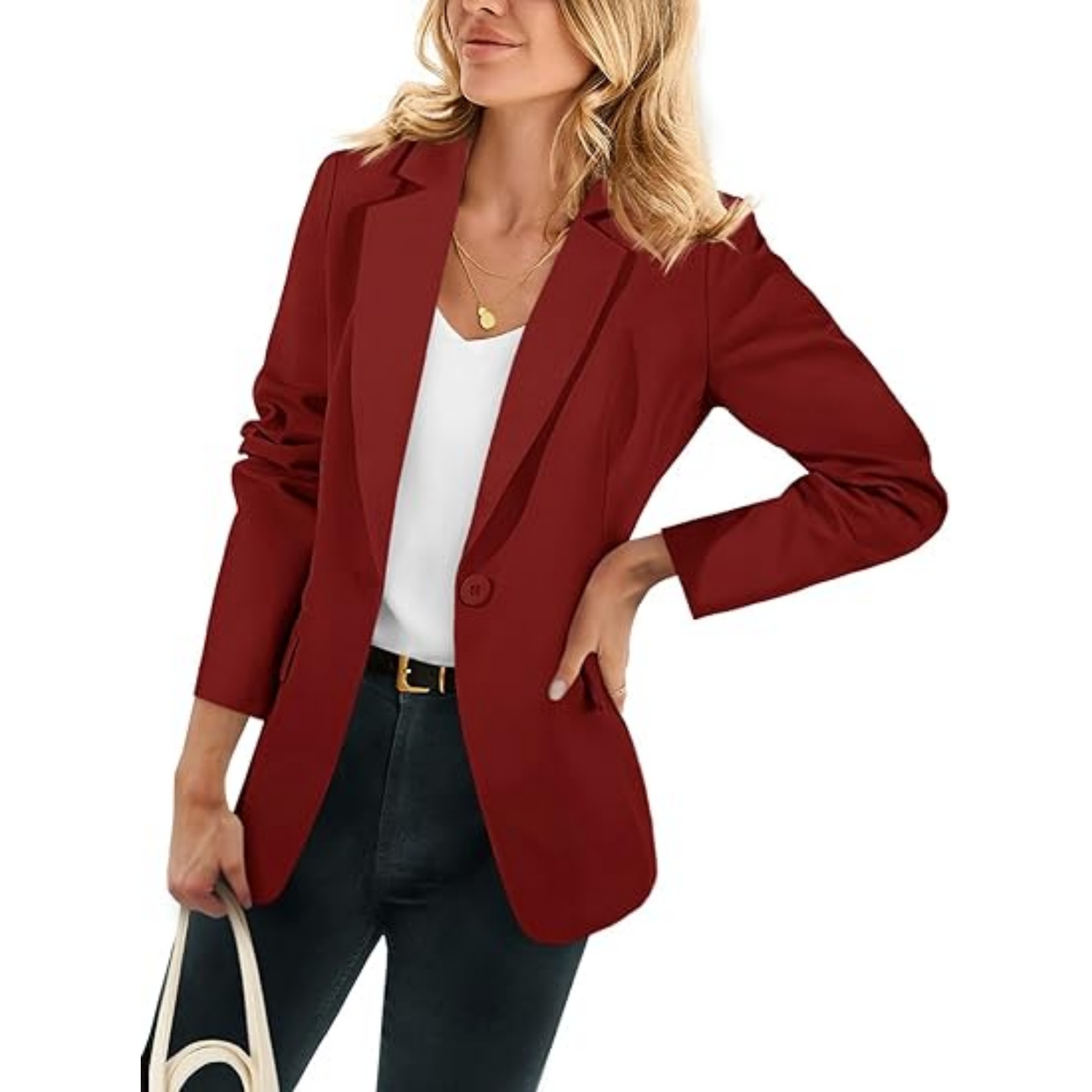 Womens Casual Open Front Blazer 5