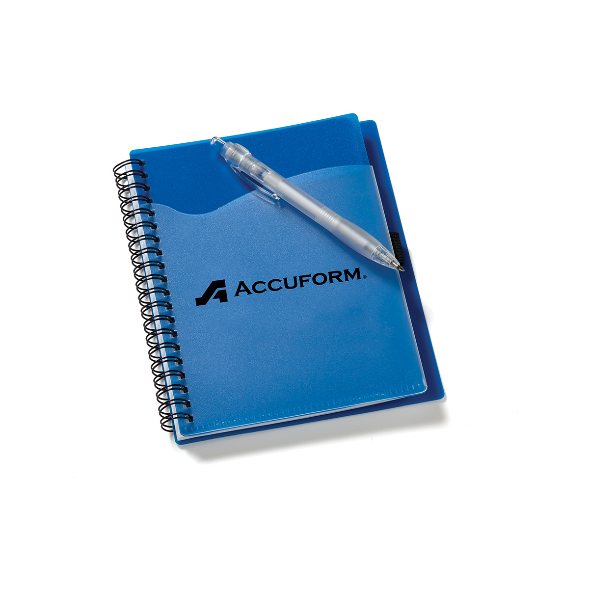 5 3/4"x7 1/8" Wave Spiral Notebook with Front Pocket 2