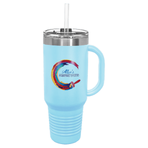 Polar Camel 40 Oz. Travel Mug With Handle, Straw Included 3
