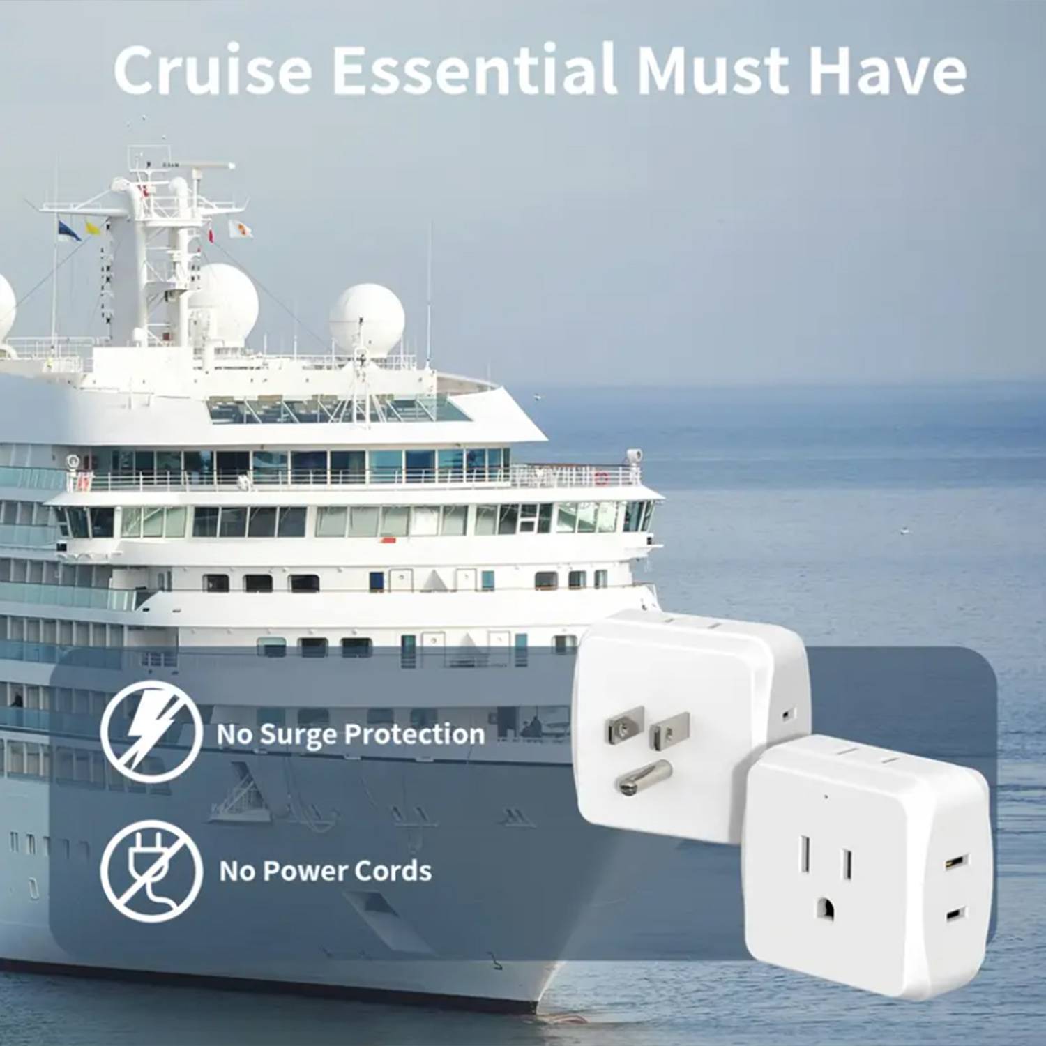Mini Multi-Plug Wall Outlet Extender 5