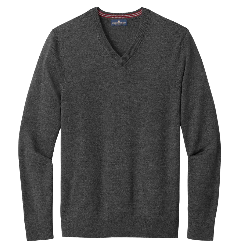 Brooks Brothers (R) Washable Merino V-Neck Sweater 2