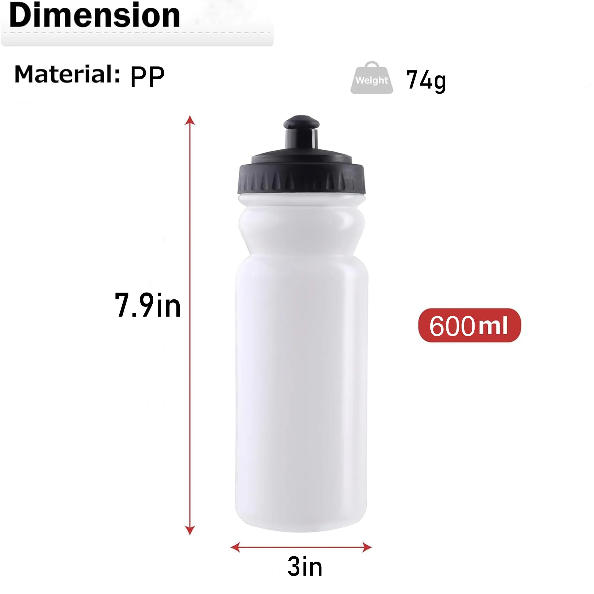 Portable Squeeze Outdoor Sports Water Bottle 3