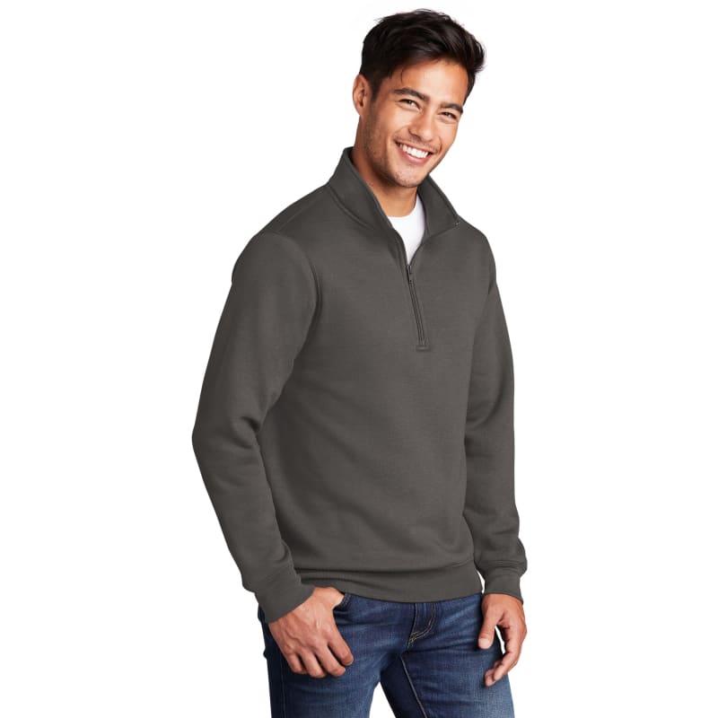 Port & Company Core Fleece 1/4-Zip Pullover Sweatshirt, custom hoodie or sweatshirt with logo imprint 36