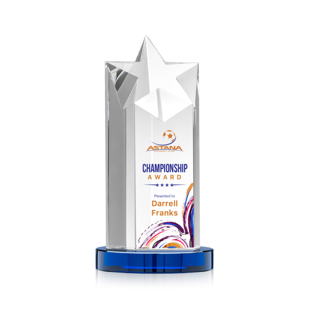 Berkeley VividPrint™ Award on Condor Base - Blue