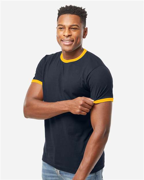 Unisex Fine Jersey Ringer T-Shirt - 246 84